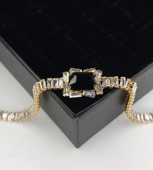 Premium Quality Zircon Bracelet for Girls & Women Adjustable Fashion Jewellery with Brilliant Shine