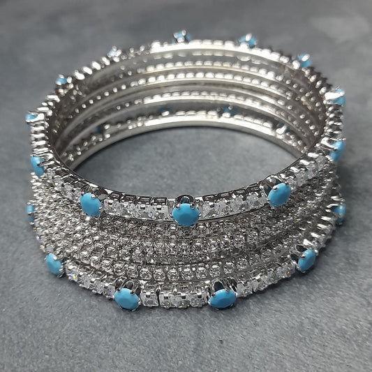Premium Zircon Stone Bangles for Girls & Women