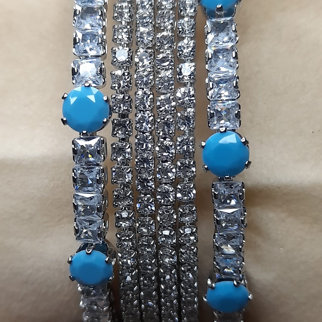 Premium Zircon Stone Bangles for Girls & Women