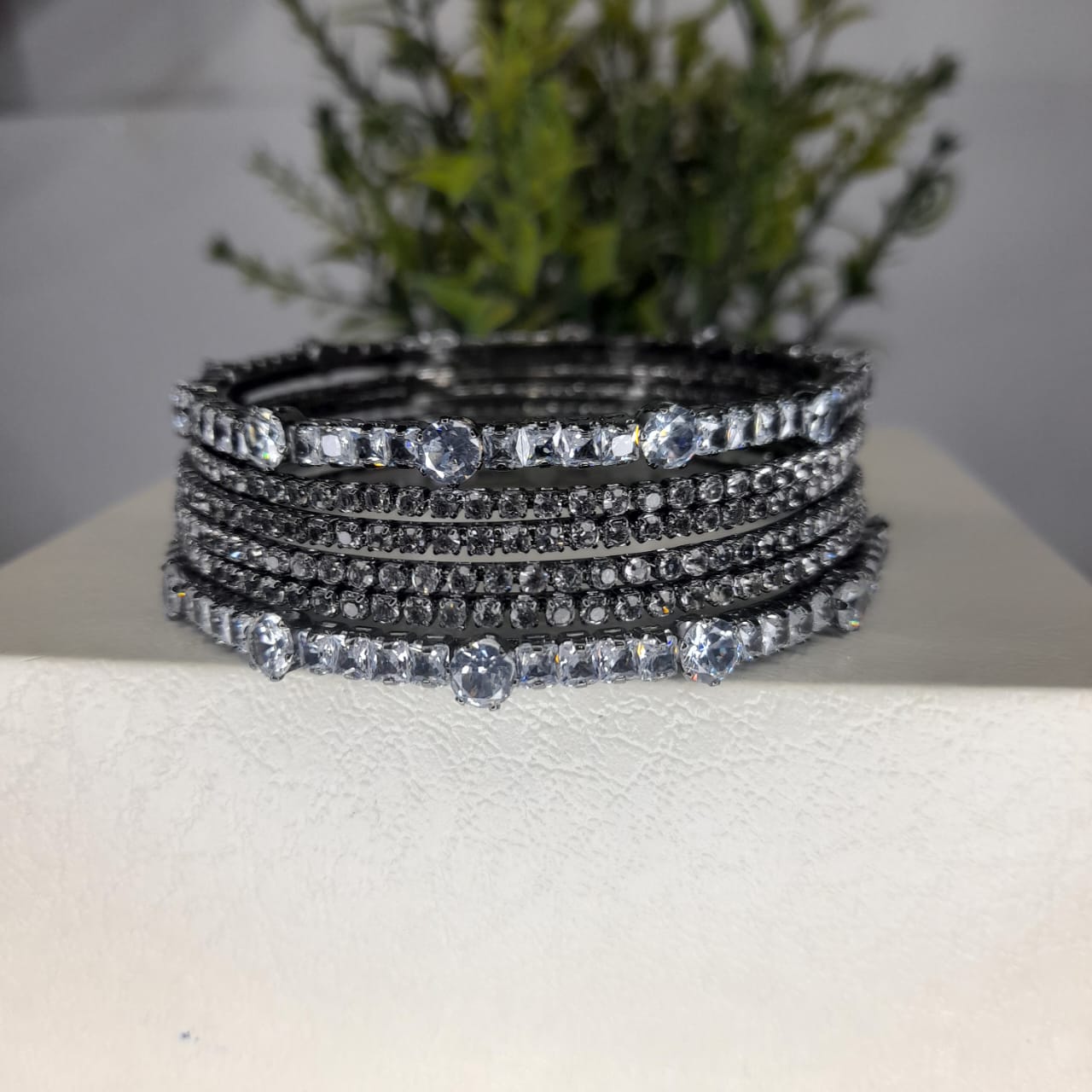 Premium Zircon Stone Bangles for Girls & Women