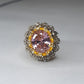 Elegant Fancy Zircon Ring Golden Color – Timeless Sparkle for Every Occasion