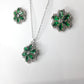 Elegant Green Zircon Necklace Set for Girls & Women – Stylish Fashion Jewellery