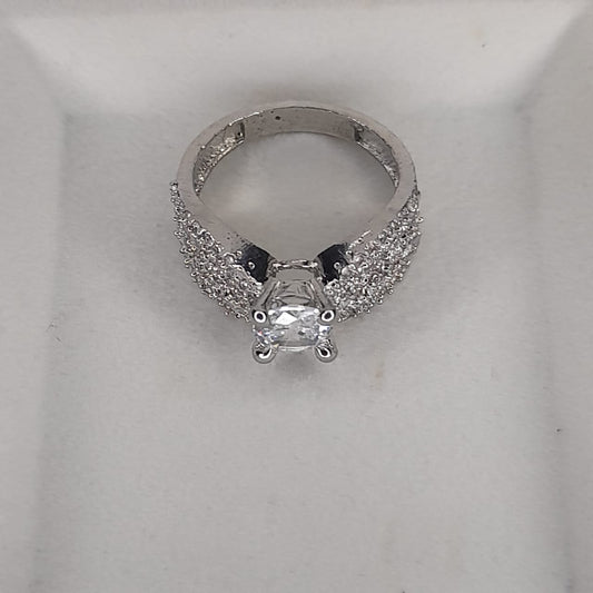 Elegant Silver Zircon Ring for Girls & Women – Premium Fashion Jewellery for Engagement, Party & Daily Wear