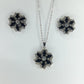 Trendy Black Zircon Necklace Set for Women – Elegant Party & Casual Wear