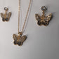 Trendy Black Golden Butterfly Necklace Set for Girls & Women – Stylish Fashion Jewellery