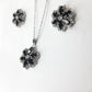 Trendy Black Zircon Necklace Set for Women – Elegant Party & Casual Wear