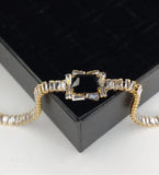 Premium Quality Zircon Bracelet for Girls & Women Adjustable Fashion Jewellery with Brilliant Shine
