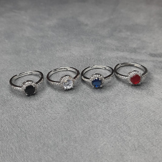 Elegant Zircon Ring for Women – Stylish Adjustable Fashion Jewellery for Engagement, Party & Daily Wear