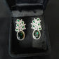 Elegant Zircon Green Stones Earrings