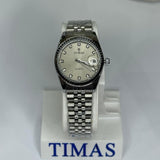 Timas Women's Classic Silver with Gray Dial Watch