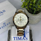Timas Men's watch Two Tone with white Analog