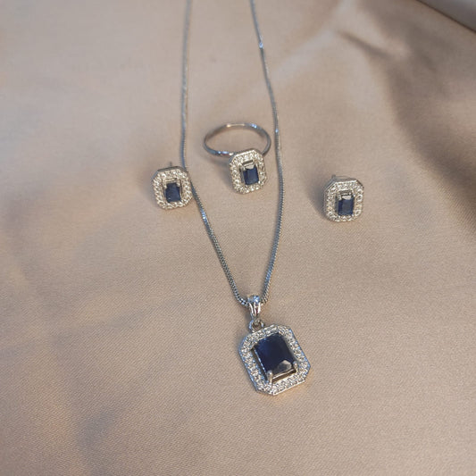 American diamond Zarkon stone set