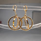 Elegant Gold-Plated Hoop Earrings – Lightweight & Trendy Jewelry