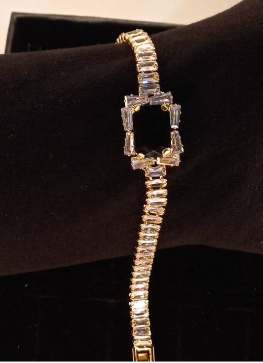 Premium Quality Zircon Bracelet for Girls & Women Adjustable Fashion Jewellery with Brilliant Shine