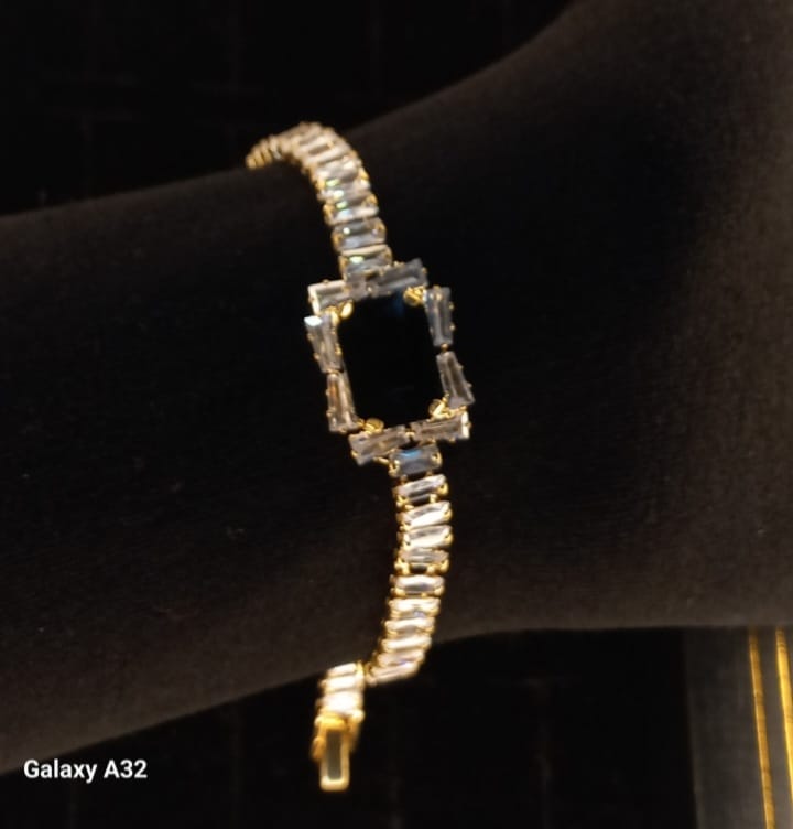 Premium Quality Zircon Bracelet for Girls & Women Adjustable Fashion Jewellery with Brilliant Shine