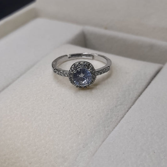 Elegant Zircon Ring for Women – Stylish Adjustable Fashion Jewellery for Engagement, Party & Daily Wear