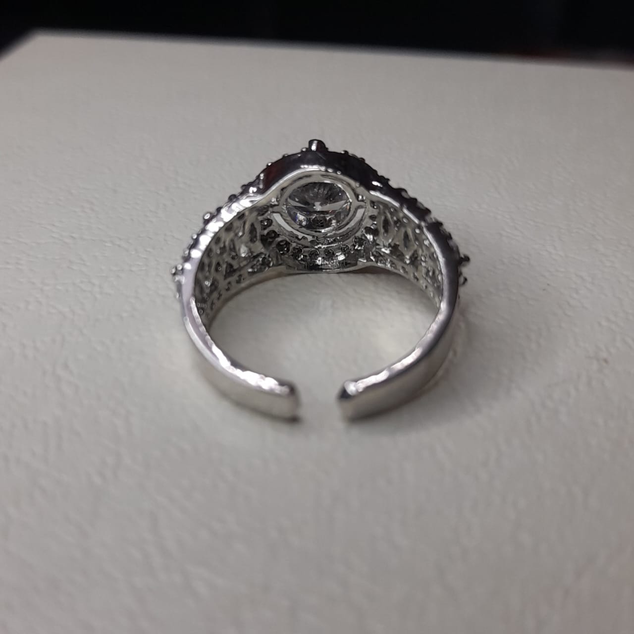 Premium Zircon Engagement Ring for Women – Elegant Adjustable Fashion Jewellery, Ideal Gift Choice
