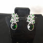 Elegant Zircon Green Stones Earrings