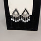 White & Black Zircon Earrings – Stylish Party Wear Jewellery for Girls & Women
