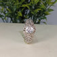 Premium Zircon Engagement Ring for Women – Elegant Adjustable Fashion Jewellery, Ideal Gift Choice
