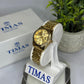 Timas Women's Classic Gold with Golden Dial Watch