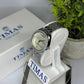 Timas Women’s Quartz Watch – Silver Stainless Steel with Silver Dial