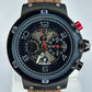 Luxury Hublot Men’s Watch – Black Case with Brown Magnetic Strap