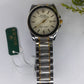 Luxury Rolex-Inspired Two-Tone Men’s Watch – Silver & Gold Stainless Steel with Black Dial
