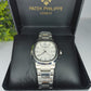 Patek philip silver with white dial