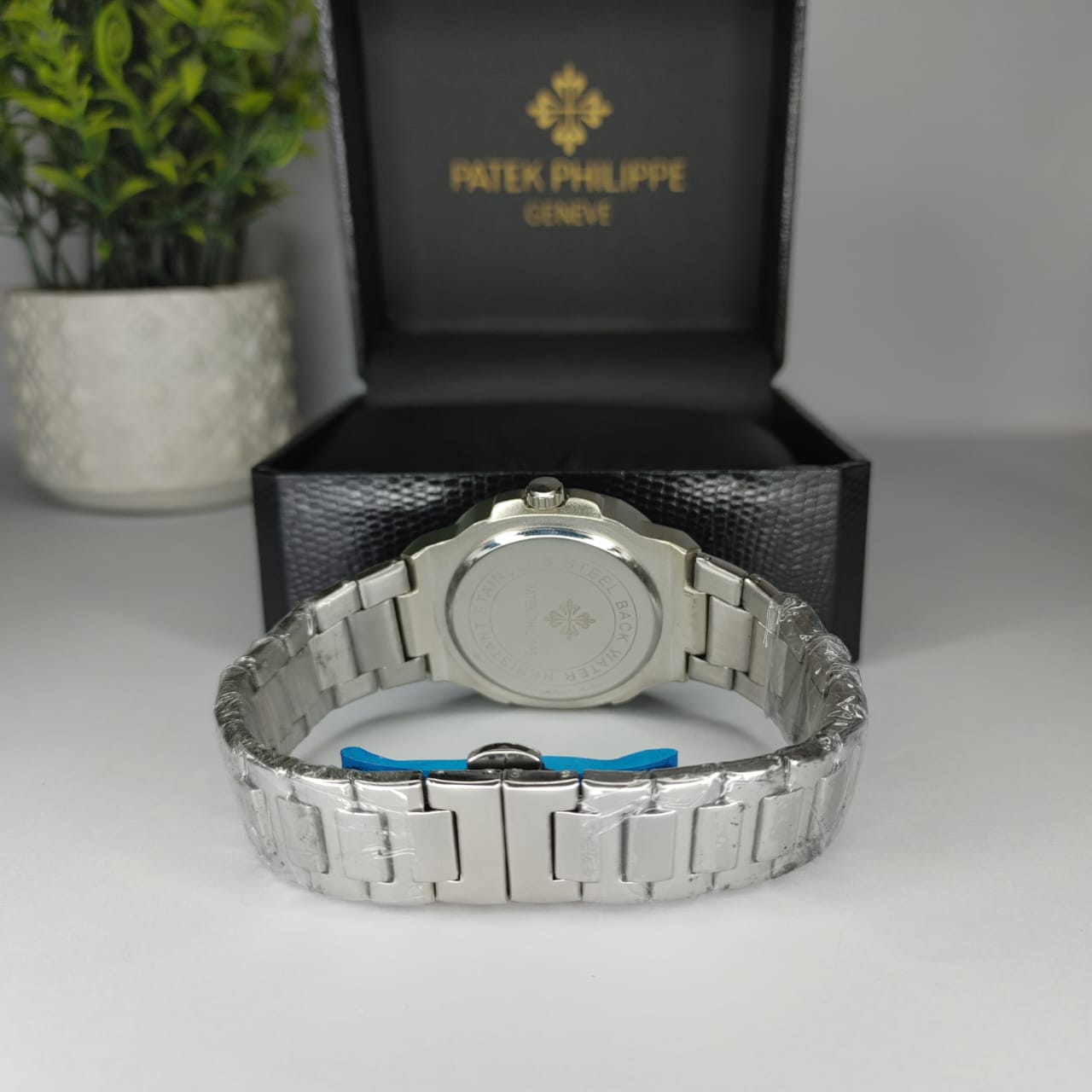 Patek philip silver with white dial