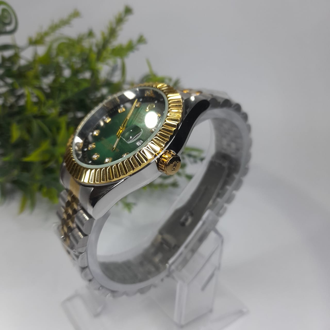 Rolex Datejust Two Tone – Green Dial Jubilee Edition