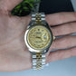 Rolex oyster two tone with golden dial
