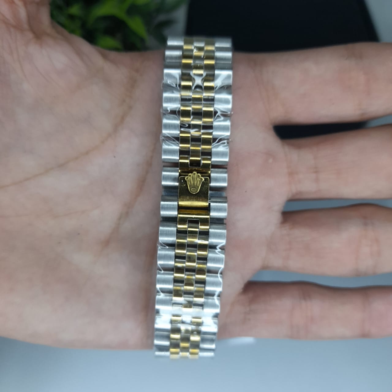 Rolex oyster two tone with golden dial