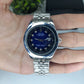 Rolex Silver chain blue dial Automatic Datejust Watch