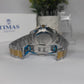 Timas Men's Watch – Black Rotate Dial with TwoTone Bracelet