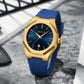 Bestwin Alloy case with blue dial Silicone Blue Strap